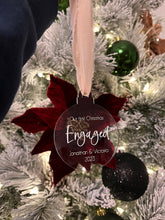 Load image into Gallery viewer, Engaged Christmas Ornament | Our First Christmas Engaged Ornament
