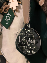 Load image into Gallery viewer, Engaged Christmas Ornament | Our First Christmas Engaged Ornament
