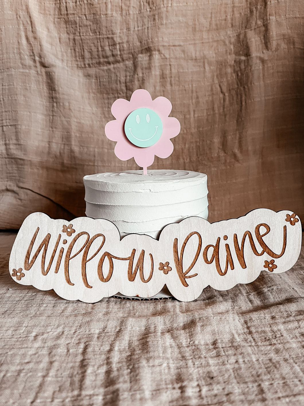 Groovy Name Sign | Newborn Name Announcement