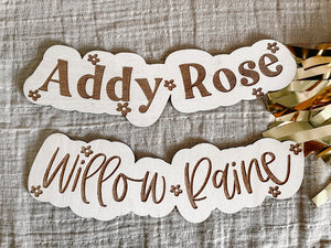 Groovy Name Sign | Newborn Name Announcement