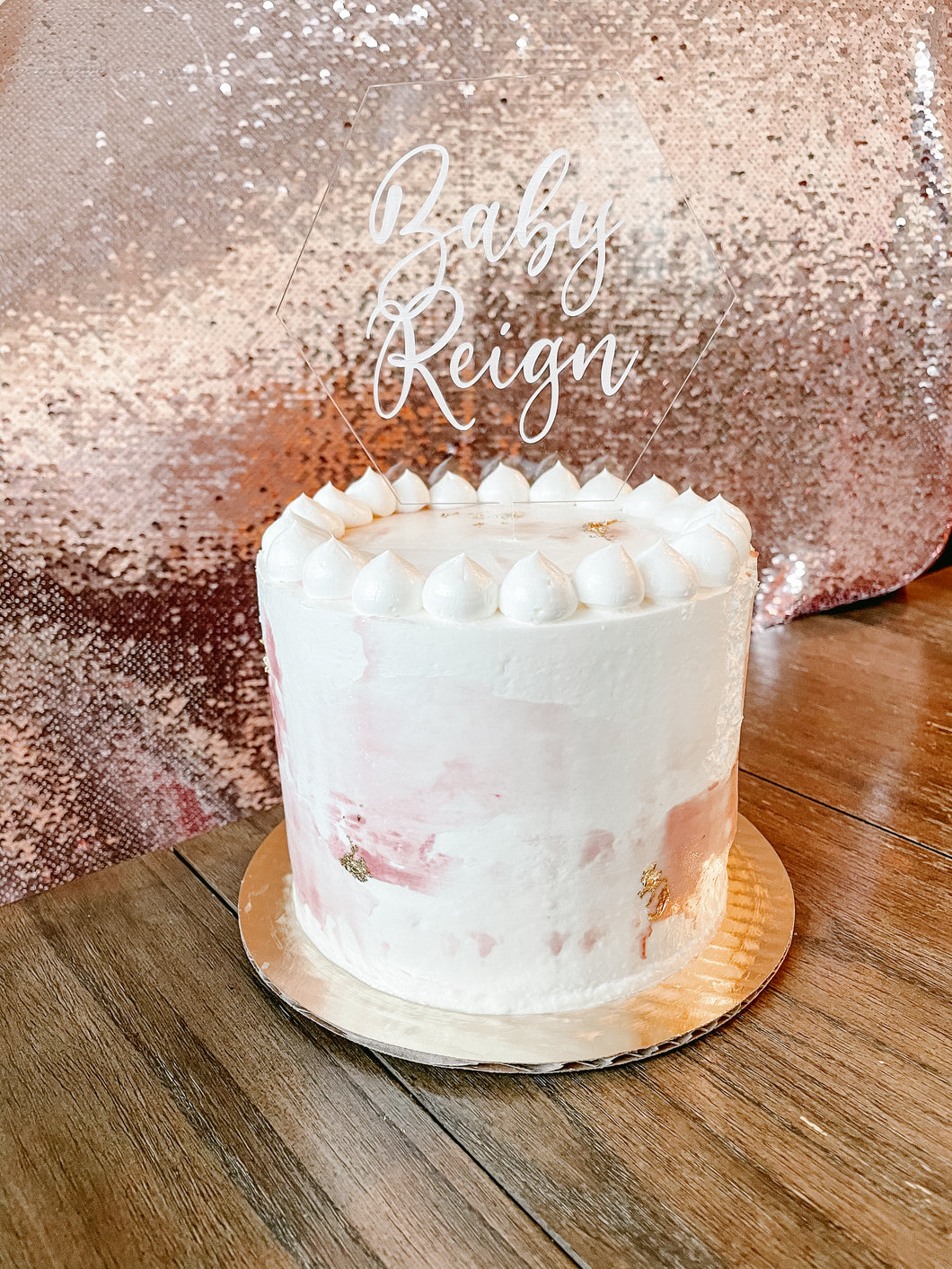 Hexagon Cake Topper